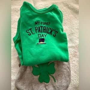 Carter's Unisex "My First St. Patrick's Day" 2 piece outfit - 3M